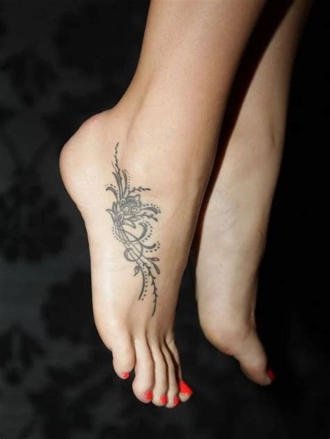 meaningful side foot tattoos|delicate foot tattoos for women.